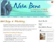 Tablet Screenshot of notabenemarketing.com